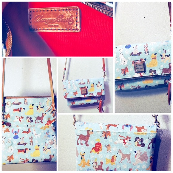 Dooney and Bourke Disney Dogs Foldover Crossbody - Picture 1 of 6